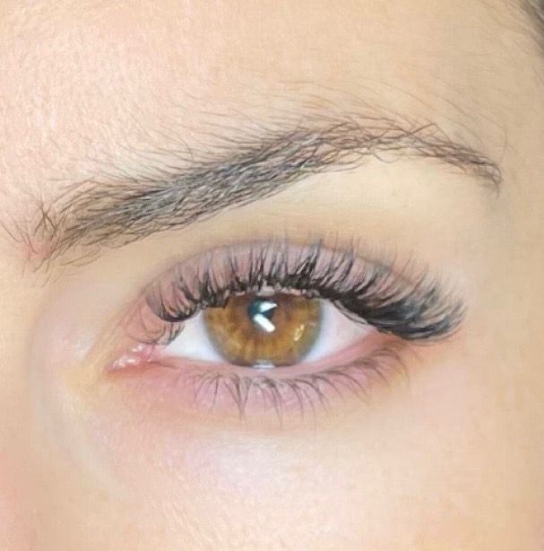 Lash extension detail close-up